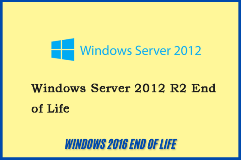 windows 2016 end of life